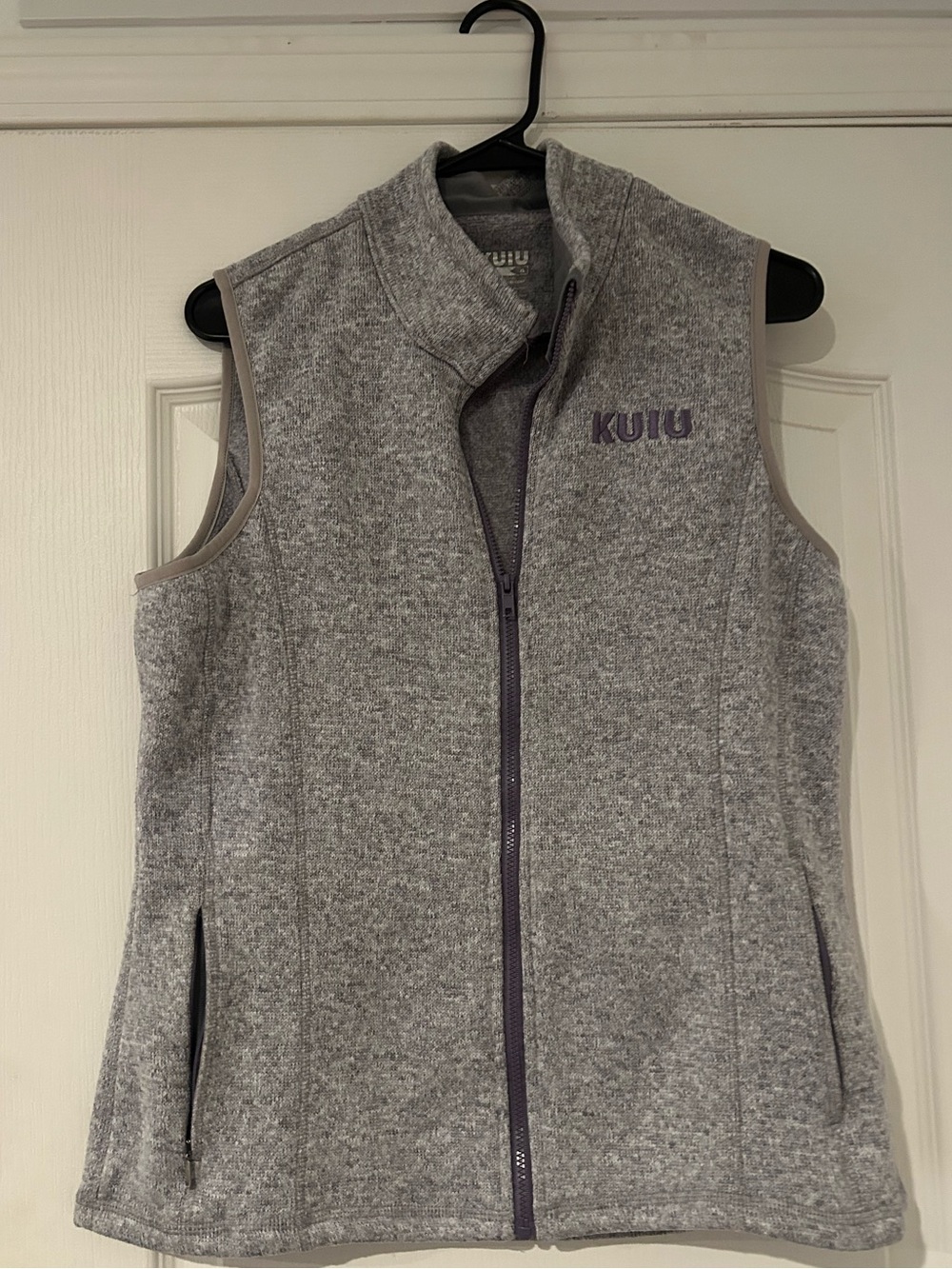KUIU Light Gray Fleece Zip Vest